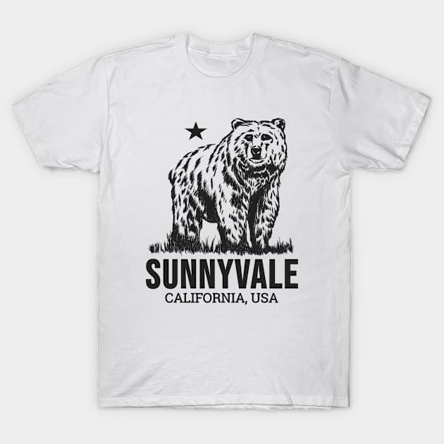 Sunnyvale California Grizzly Bear T-Shirt by urban-wild-prints